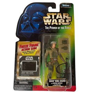 Star Wars Endor Rebel Soldier Action Figure POTF2 Freeze Frame 1997